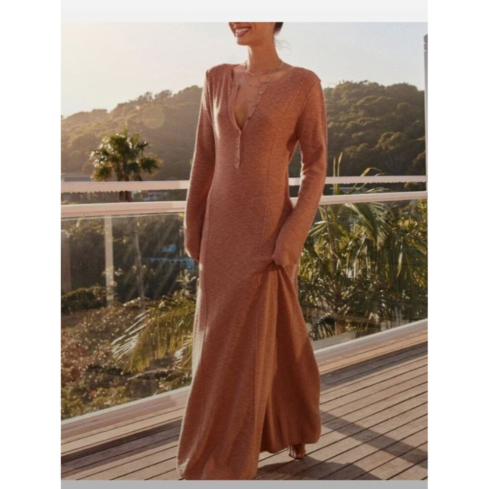 Free People Beach El Topo Sweater Maxi Dress Sz xs